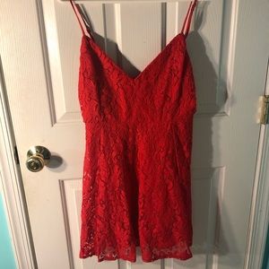 Red Lace Lulus Dress!